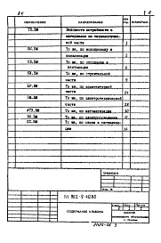 Состав альбома. Типовой проект 902-9-40.86Альбом 6 Ведомости потребности в материалах    