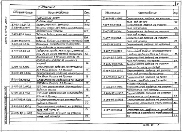 Состав альбома. Серия 5.407-95 УстановкаВыпуск 0 Материалы для проектирования