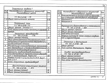 Состав альбома. Типовой проект 704-2-67.93Альбом 1 Общая пояснительная записка. Генеральный план. Технология производства. Архитектурно-строительные решения. Наружные сети водоснабжения и канализации. Отопление и вентиляция. Силовое электрооборудование