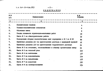Состав альбома. Типовой проект 264-24-10Альбом 6 Сметы