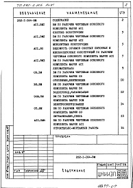 Состав альбома. Типовой проект 282-1-164Альбом 6 Ведомости потребности в материалах