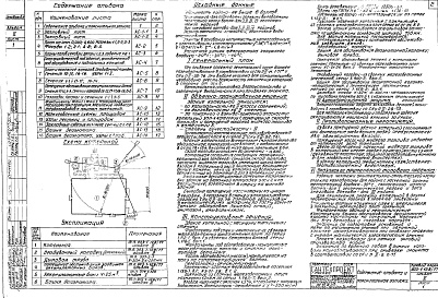 Состав альбома. Типовой проект 903-1-128/77Альбом 2 Архитектурно-строительная часть