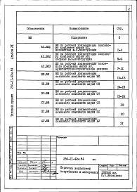 Состав альбома. Типовой проект 266-21-42м.84Альбом 6 Ведомости потребности в материалах