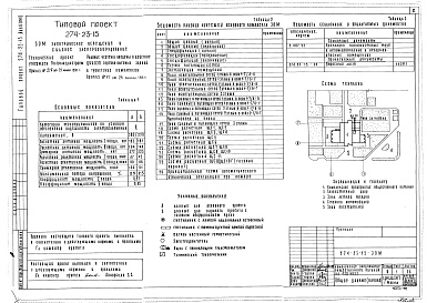 Состав альбома. Типовой проект 274-23-15Альбом 2 Электрическое освещение и силовое оборудование. Связь и сигнализация. Автоматизация устройств инженерного оборудования. Отопление и вентиляция. Внутренние водопровод и канализация