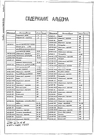 Состав альбома. Типовой проект 406-9-240Альбом 1 Рабочие чертежи