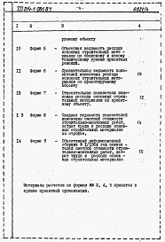 Состав альбома. Типовой проект 214-1-281.84Альбом 4 Расчеты показателей по СН 514-79