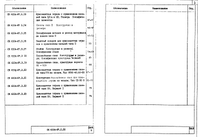 Состав альбома. Шифр СК6104-87 КонструкцииАльбом 1 Материалы для проектирования