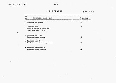 Состав альбома. Типовой проект 413-1-54.87Альбом 4 Сметная документация.     