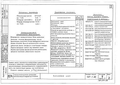 Состав альбома. Типовой проект 407-1-80Альбом 2 Применен из тп 407-1-82  Архитектурно-строительные чертежи.     Часть 1 Здание в кирпиче.     Часть 2 Здание в бетонных блоках     