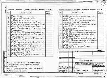 Состав альбома. Типовой проект 820-1-088.88Альбом 2  Конструкции железобетонные     