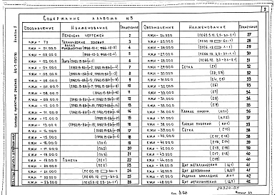 Состав альбома. Типовой проект 416-7-0317.90Альбом 5 Строительные изделия