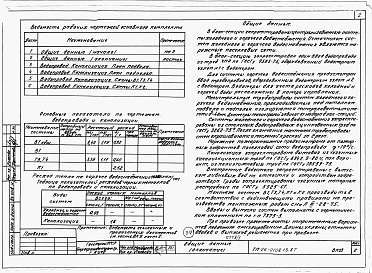 Состав альбома. Типовой проект 26-0108.13.87Альбом 1 Части 0, 01, 02, 03, 1, 2, 3, 4, 5, 6 Общие архитектурно-строительные решения. Архитектурно-строительные решения ниже отм. 0,000. Отопление и вентиляция ниже отм. 0,000. Внутренние водопровод и канализация ниже отм. 0,000. Архитектурно-строительн