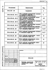 Состав альбома. Типовой проект 294-2-58Альбом 6 Ведомости потребности в материалах