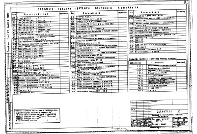 Состав альбома. Типовой проект 244-1-47Альбом 1 Архитектурно-строительные решения. Часть 1 Блок "А". Часть 2 Блоки "Б" и "В". Часть 3 Блок "Г"