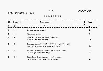Состав альбома. Типовой проект 411-1-0159.89Альбом 5  Сметы. Часть 1. Лесотранспортер продольный одноцепной Б-22У-1А. Часть 2. Лесотранспортер сортировочный автоматизированный ЛТ-86А.     