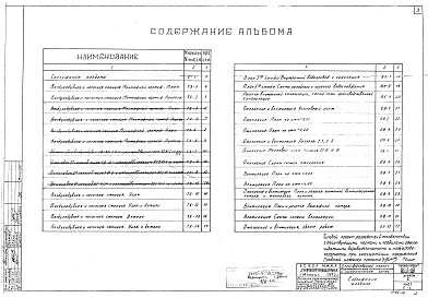 Состав альбома. Типовой проект 902-2-205Альбом 10 Производственный корпус. Технологическая, механическая и санитарно-техническая части