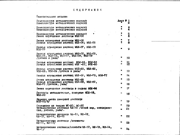 Состав альбома. Шифр НА-90 МеталлическиеАльбом 1 Рабочие чертежи и номенклатура