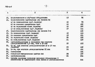 Состав альбома. Типовой проект 902-1-7Альбом 13 Сметы при глубине заложения подводящего коллектора 7 м (при наличии грунтовых вод)