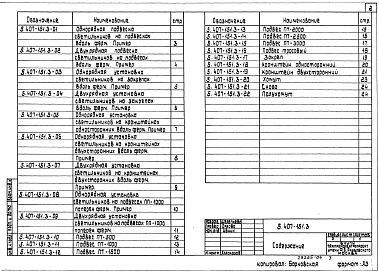 Состав альбома. Серия 5.407-151 УстановкаВыпуск 3 Узлы установки светильников на фермах из круглых труб. Рабочие чертежи