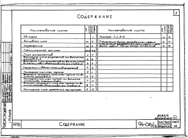 Состав альбома. Типовой проект 94-016/1.2Альбом 4 Часть 01 Архитектурно-строительные чертежи ниже отм.0.000 Раздел 01-2 Для строительства на просадочных грунтах.Часть 03 Водоснабжение и канализация ниже отм.0.000 Раздел 03-2 Для строительства на просадочных грунтах