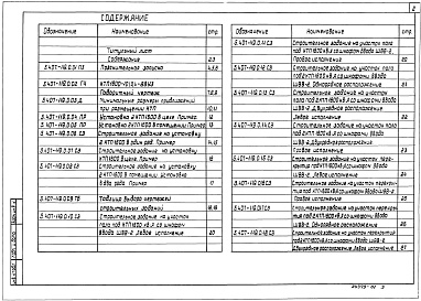 Состав альбома. Серия 5.407-119 УстановкаВыпуск 0 Материалы для проектирования