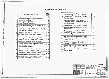 Состав альбома. Типовой проект 902-1-44/79Альбом 4 Архитектурно-строительные решения (глубина заложения подводящего коллектора 5,5 м). Подземная часть