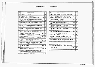 Состав альбома. Типовой проект 903-1-293.91Альбом 7 Силовое оборудование. Электрическое освещение. Связь и сигнализация          