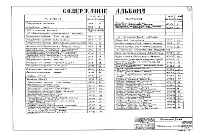 Состав альбома. Типовой проект 902-2-19Альбом 1 Пояснительная записка и чертежи