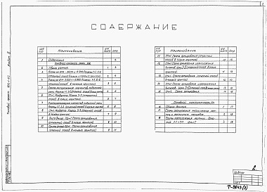 Состав альбома. Типовой проект 902-1-62Альбом 3 Строительные решения. Подземная часть (монолитный вариант)   
