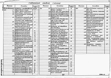 Состав альбома. Типовой проект 409-12-1.87Альбом 3  Конструкции железобетонные производственных цехов. Конструкции железобетонные бытовых помещений.  