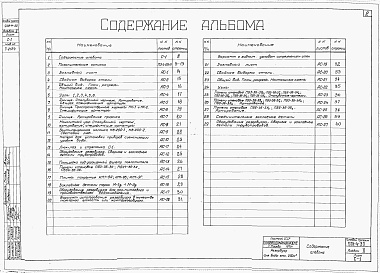 Состав альбома. Типовой проект 901-4-30Альбом 2 Строительная часть и оборудование (для площадок с грунтовыми водами)