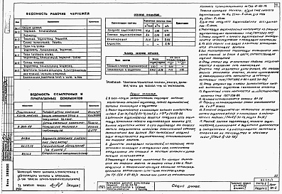 Состав альбома. Типовой проект 67-019с.86Альбом 1 Архитектурно-строительные чертежи ниже отм. 0.000. Архитектурно-строительные, санитарно-технические и электротехнические чертежи выше отм. 0.000