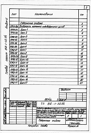 Состав альбома. Типовой проект 812-1-52.84Альбом 6 Конструкции железобетонные. Узлы (вариант со сборным железобетонным каркасом) 