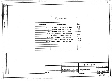 Состав альбома. Типовой проект 143-184-10м.88Альбом 3 Спецификация оборудования