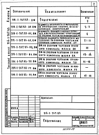 Состав альбома. Типовой проект 214-1-267.83Альбом 5  Ведомости потребности в материалах     