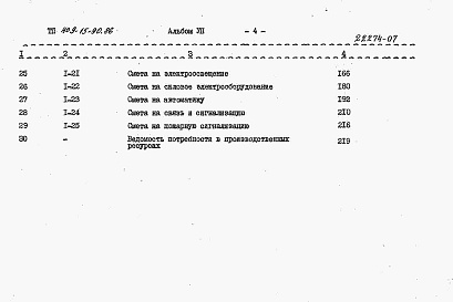 Состав альбома. Типовой проект 409-15-90.86Альбом 7  Сметы