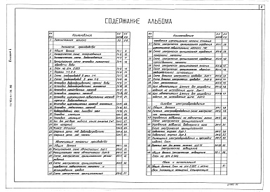 Состав альбома. Типовой проект 903-4-38.86Альбом 1 Пояснительная записка, технология производства, автоматизация технологии производства, силовое электрооборудование, электрическое освещение, связь и сигнализация