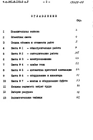 Состав альбома. Типовой проект 281-8-125-3Альбом 5 Сметы    
