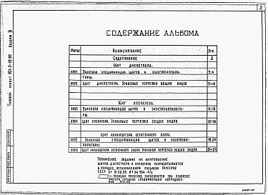 Состав альбома. Типовой проект 901-9-16.86Альбом 3 Задание заводу-изготовителю, эскизные чертежи обоих видов     