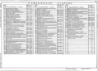 Состав альбома. Типовой проект 807-10-137.90Альбом 1 Пояснительная записка. Технология производства. Архитектурные решения. Конструкции железобетонные. Отопление и вентиляция. Внутренние водопровод и канализация. Силовое электрооборудование. Автоматизация отопления и вентиляции. Связь и сигнализаци