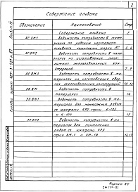 Состав альбома. Типовой проект 407-3-421м.87Альбом 4 Ведомости потребности в материалах     