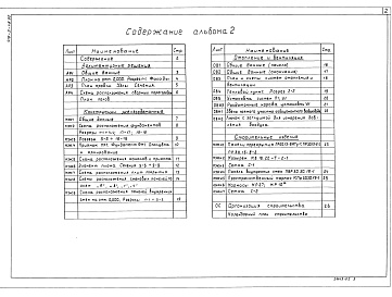 Состав альбома. Типовой проект 416-5-48.90Альбом 2 Архитектурные решения. Конструкции железобетонные. Отопление и вентиляция. Строительные изделия. Организация строительства    
