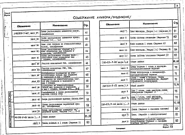 Состав альбома. Типовой проект 143-216-9Альбом 1 Архитектурно-строительные чертежи. Чертежи по инженерному оборудованию