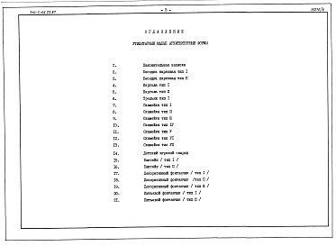 Состав альбома. Типовой проект 310-5-06.23.87Альбом 4 Сметы. Утилитарные малые архитектурные формы
