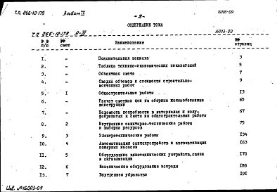 Состав альбома. Типовой проект 266-12-179Альбом 9 Сметы