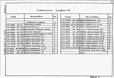 Состав альбома. Типовой проект 411-1-158.89Альбом  3 Конструкции железобетонных изделий.     