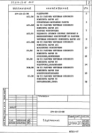 Состав альбома. Типовой проект 274-23-15Альбом 6 Ведомости потребности в материалах