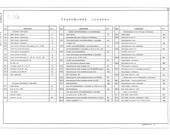 Состав альбома. Типовой проект 411-2-217.94Альбом 2 Отопление и вентиляция. Внутренние водопровод и канализация. Силовое электрооборудование и электроосвещение. Автоматизация систем отопления и вентиляции. Автоматизация систем водопровода и канализации. Связь и сигнализация