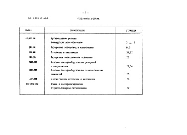 Состав альбома. Типовой проект 501-5-116.89Альбом 6 Ведомости потребности в материалах