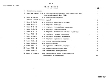 Состав альбома. Типовой проект 261-22-20.84Альбом 6 Сметы